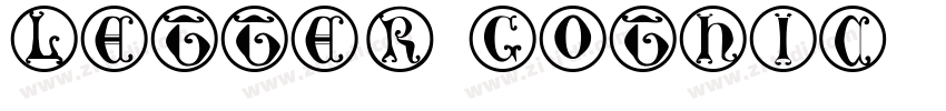 letter gothic字体转换